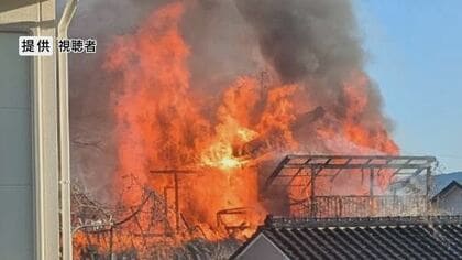 住宅全焼　住人の71歳男性が死亡　長野・駒ケ根市