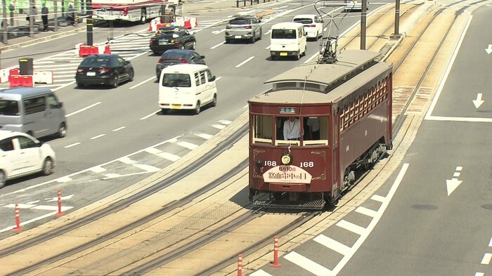 長崎のまちを走る168号
