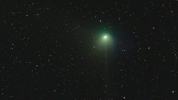 国立天文台三鷹キャンパスで撮影したZTF彗星(引用:国立天文台)