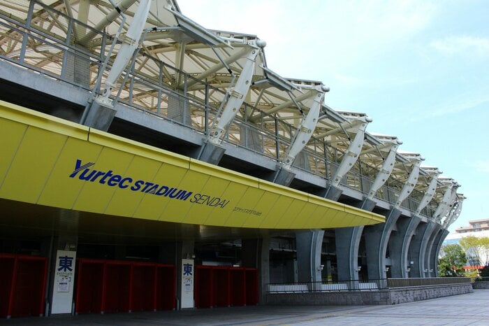 試合が行われるユアテックスタジアム仙台