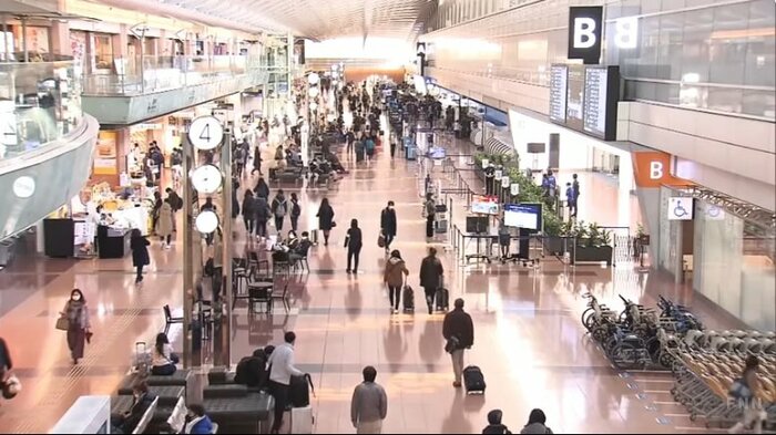 2020年年末の羽田空港