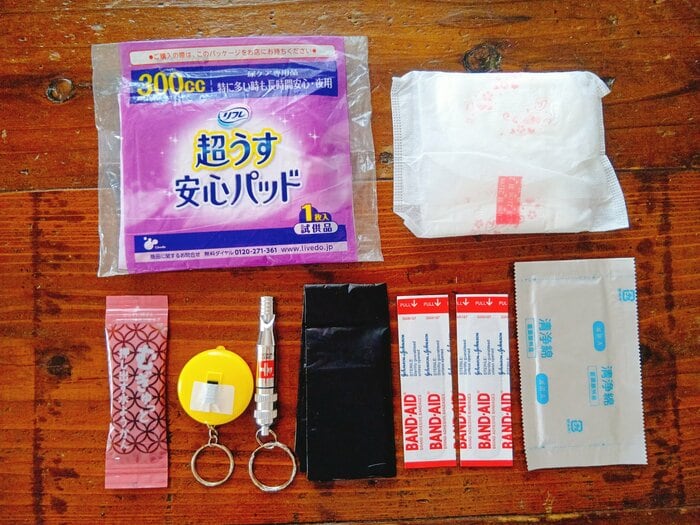 防災ポーチの中身