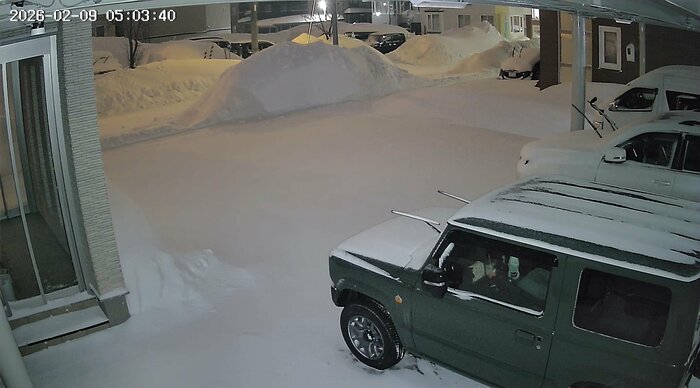 防犯カメラ映像にはスドン！と「爆発音」が記録されていた