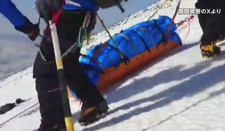 冬の富士山“無謀登山”の中国人救助…滑落リスクと隣り合わせで救助隊員は命懸け　専門家「突風で人が飛んでしまうことも」｜FNNプライムオンライン