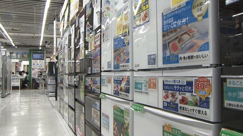 【速報】エアコンや冷蔵庫など「生活家電」出荷額　3カ月連続でプラスに｜FNNプライムオンライン