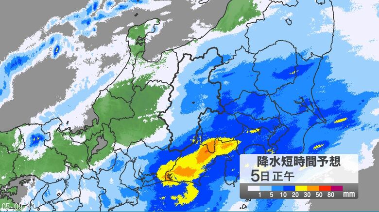 【台風情報】今後の進路予想は　長野県には5日昼過ぎから夕方に最接近　5日昼前から夕方にかけて「線状降水帯」発生の可能性　長野地方気象台の発表｜FNNプライムオンライン