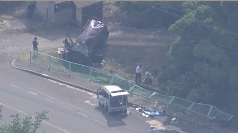 【速報】車同士が正面衝突　１人死亡、１人意識不明、１人重傷　広島市安佐北区｜FNNプライムオンライン