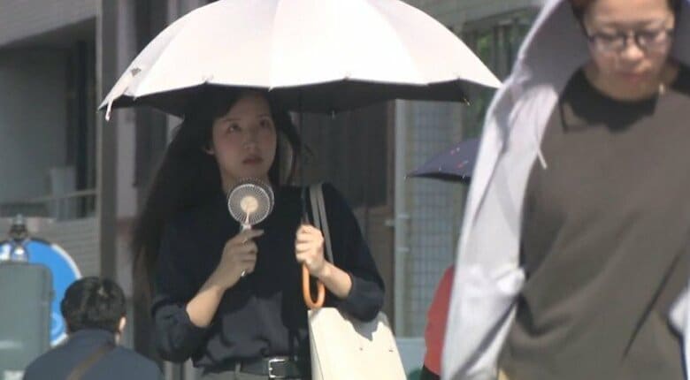 危険な暑さ続く…　きょうも広島県内は３５度を超える猛暑日　７日連続で熱中症警戒アラートが発表される｜FNNプライムオンライン