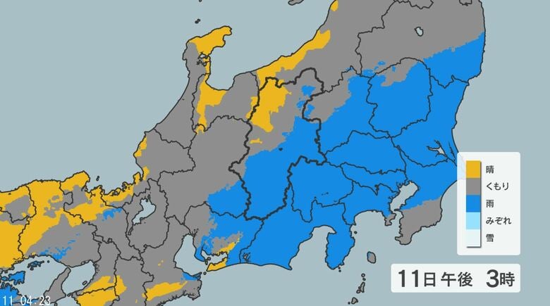 「警報級」の大雨の可能性　長野県では11日昼前にかけて雷を伴った激しい雨の降る所が　土砂災害、低い土地の浸水、河川の増水に十分注意｜FNNプライムオンライン
