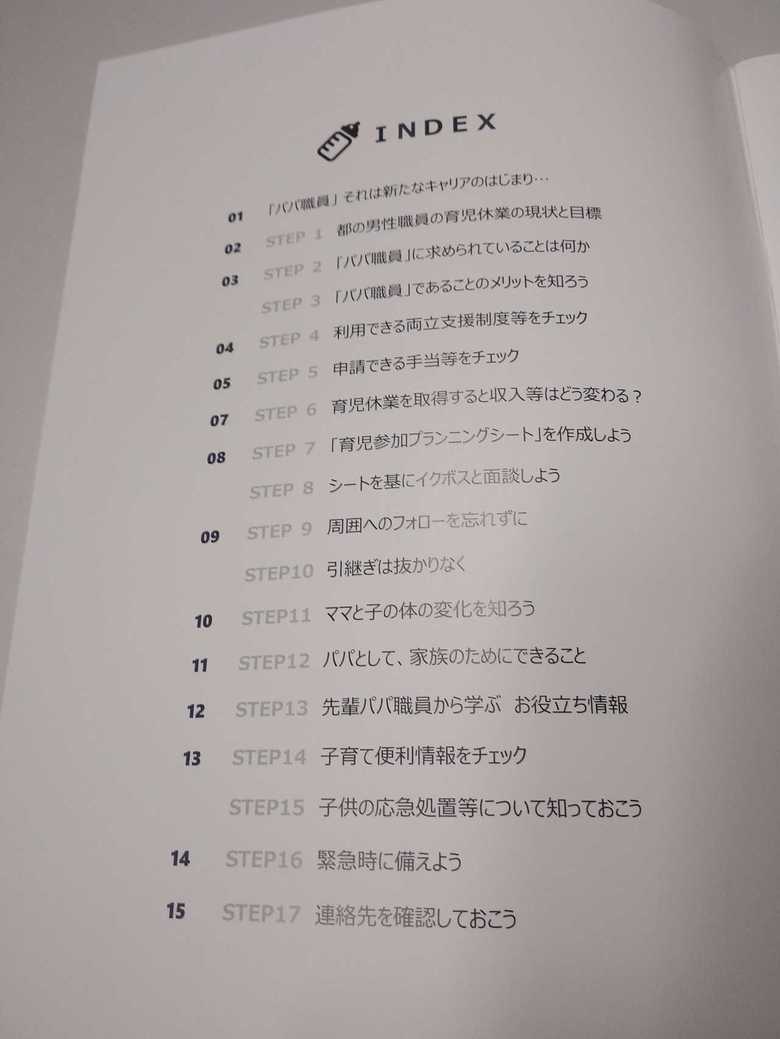 ハンドブックにはさまざまな情報がのっている