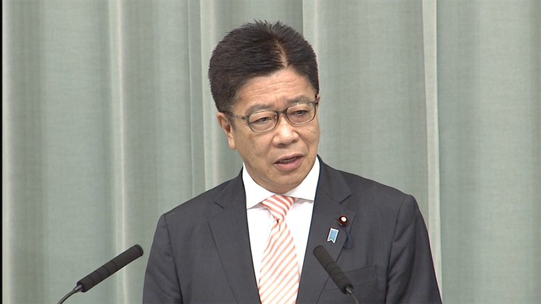 「悪意あるサイバー攻撃は看過できない。日本政府としては断固非難する」と述べる加藤官房長官