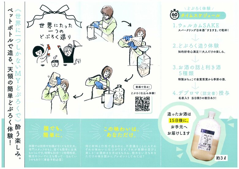 どぶろく造り体験 （出典：天領酒造）