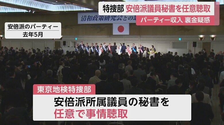 安倍派のパーティー（2023年5月）