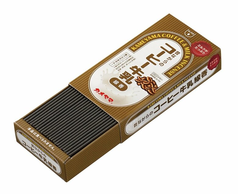 コーヒー牛乳　ミニ寸線香（提供：カメヤマ株式会社）