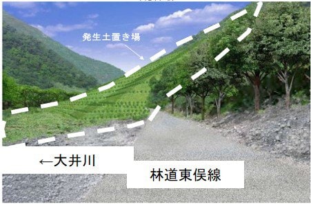 ツバクロ盛土のイメージ（JR東海）