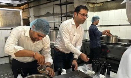 ボトリング作業の様子