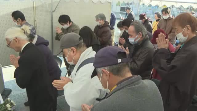 東日本大震災発生から１５年　笠岡市でも鎮魂への祈り　宮城・南三陸町の復興を願い献花【岡山】