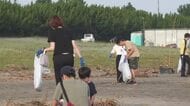 海岸をきれいに　BBT企画のごみ拾いに約50人が参加　台風の影響で海岸にはペットボトルなど漂流　