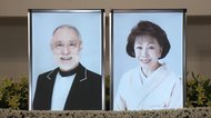 津川雅彦さん朝丘雪路さん合同葬 著名人が続々と...