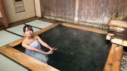 和室にお風呂！浸かれば開運!?「茶室露天風呂」　郷土料理 “きりざい丼” ポリポリ食感も堪能【新潟発】