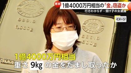 高騰する「金」1億4000万円相当を共犯者と詐取…査察官のふりした受け子の女（39）逮捕　金の行方分からず