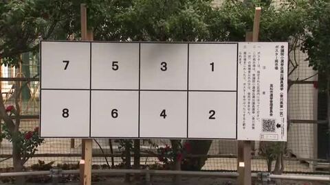 【衆院選】高松市で候補者ポスター掲示場設置　市選管、入場券なしでも投票可能を呼びかけ【香川】