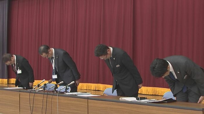 謝罪会見するJA全農いわて 11月29日