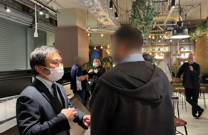 2022年開かれた難民と企業の交流イベント「企業の気づきは社会の気づきに繋がる」(渡部氏)