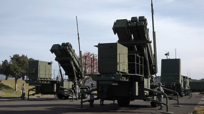 航空自衛隊のPAC-3部隊発射機。