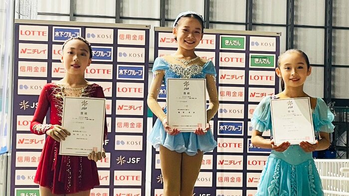 ノービスB女子表彰台(東京選手権)