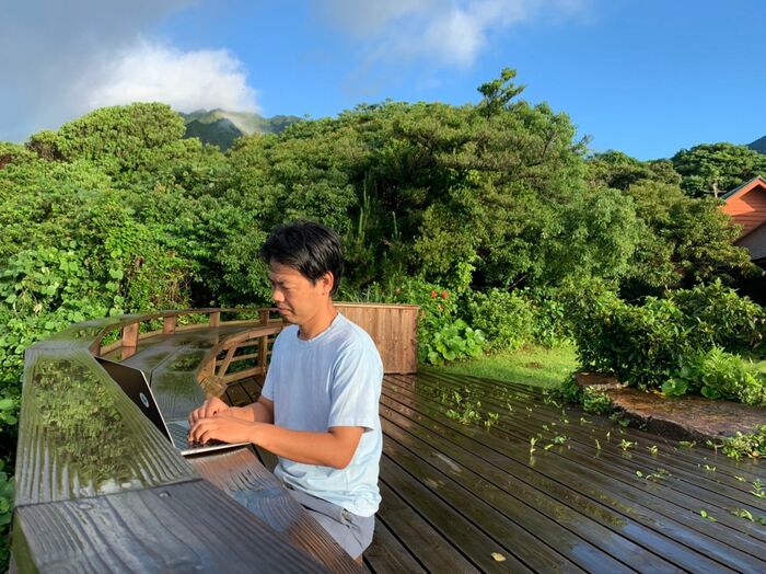 磯野氏は現在、屋久島を拠点に活動中
