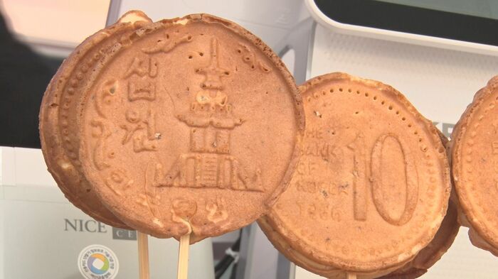 観光客にも大人気のスイーツ「10ウォンパン」