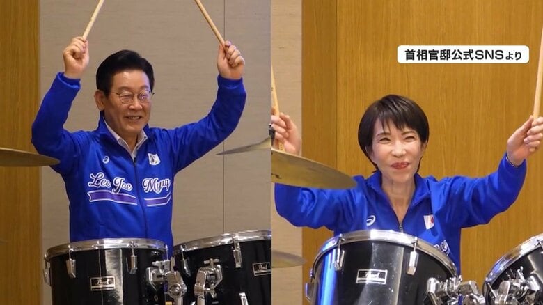 【日韓首脳会談】サプライズで“ドラムセッション” 高市首相の地元奈良でおもてなし「大統領はノリノリでアレンジ」岩田明子氏「高市氏らしい演出」|FNNプライムオンライン