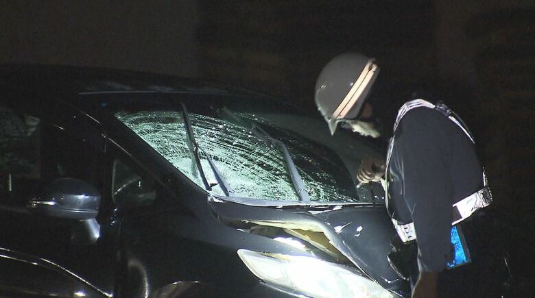 国道を横断中に車にはねられたか　51歳男性が死亡　現場は市道と合流する、横断歩道のない交差点　長野・中野市｜FNNプライムオンライン