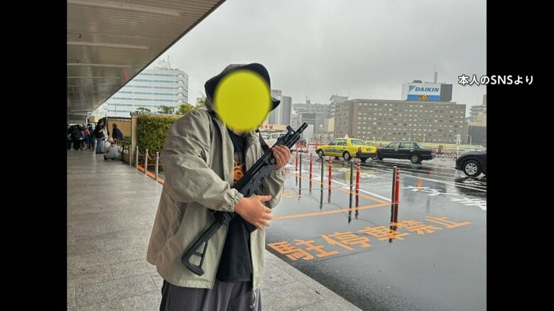 【迷惑】万博会場付近でエアガン手にうろつく男…警察の事情聴取まで自ら生配信　エアガンの威力は？専門家「違法ではないがトラブルの元に」大阪市｜FNNプライムオンライン