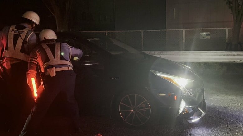自動車盗や悪質な交通違反が多発…愛知の8つの警察署が連携して合同取り締まり 東名三好IC出口付近などで検問実施｜FNNプライムオンライン