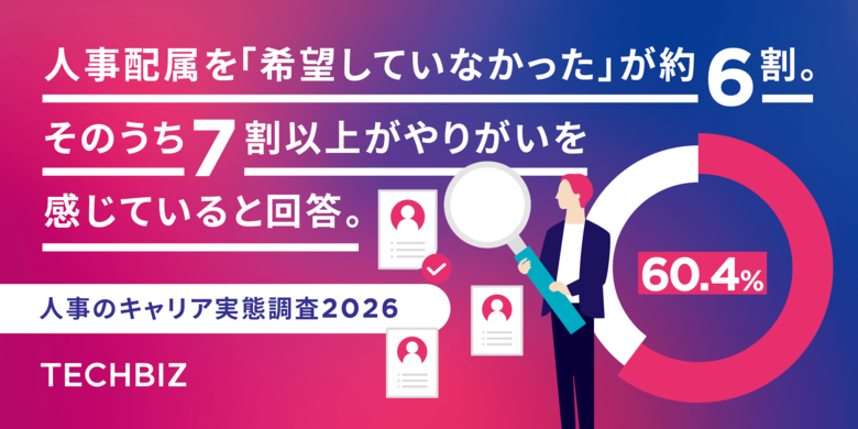 人事の6割は"望まない配属"だった。それでも7割以上がやりがいを実感。「人事」という専門職の知られざるキャリア実態