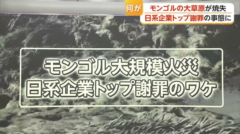 「幻の巨大魚釣りに現地へ」報道も…モンゴル大規模火災、出火元はKDDI子会社幹部らの車か　トップ謝罪も副首相「おわびだけでは済まされない」｜FNNプライムオンライン