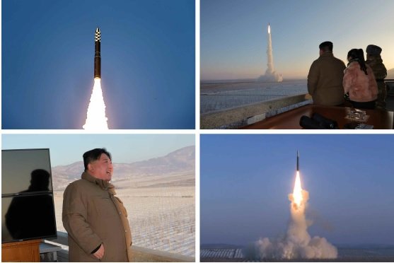 ICBM火星18号発射を視察する金正恩総書記　2023年12月