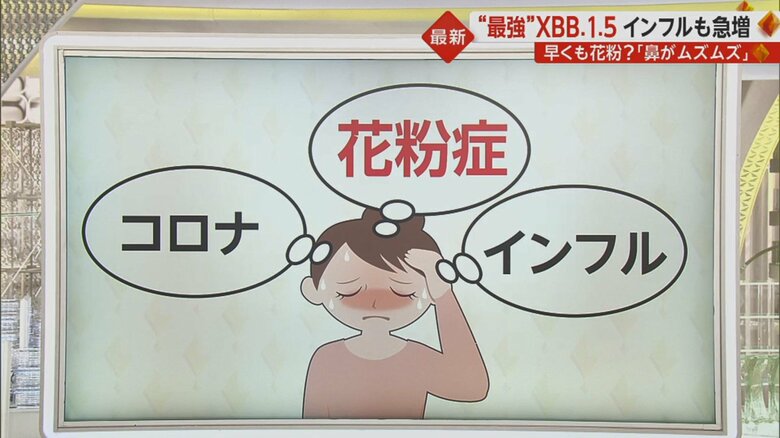 今年は多く飛ぶ「花粉」　コロナ・インフルとの共通症状も…違いは「かゆみ」（1月15日「イット!」）
