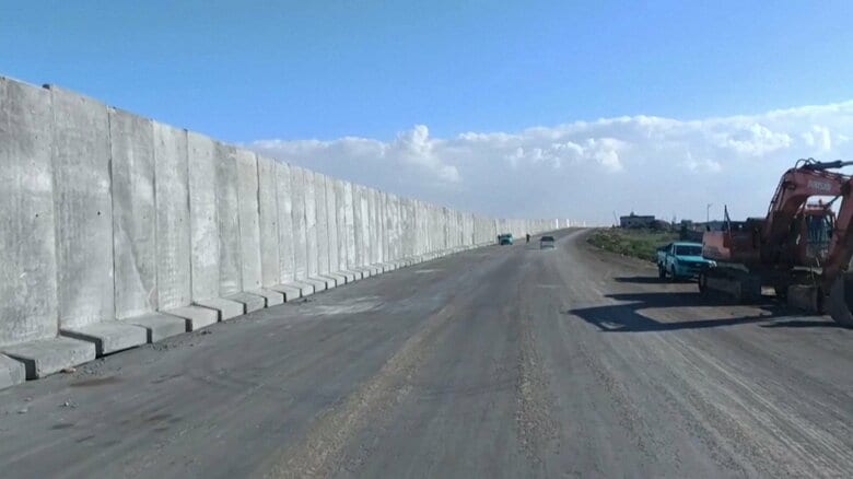 すでに壁が完成している箇所も（2024年2月17日）