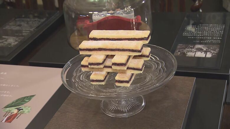 女王お気に入りの「ヴィクトリアサンドイッチ」（模型）