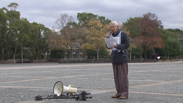長崎県平和運動センター被爆連の川野浩一議長