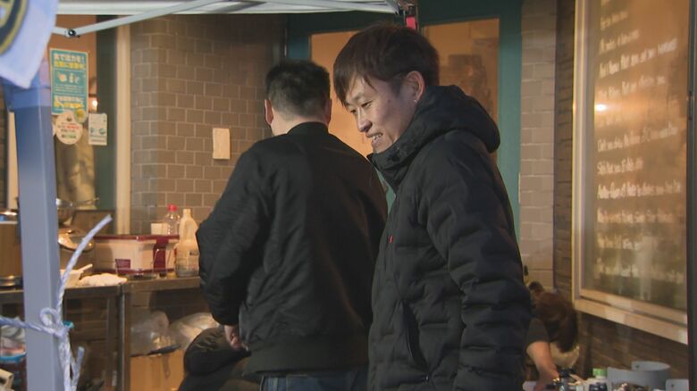 2月に炊き出しをする新出さん