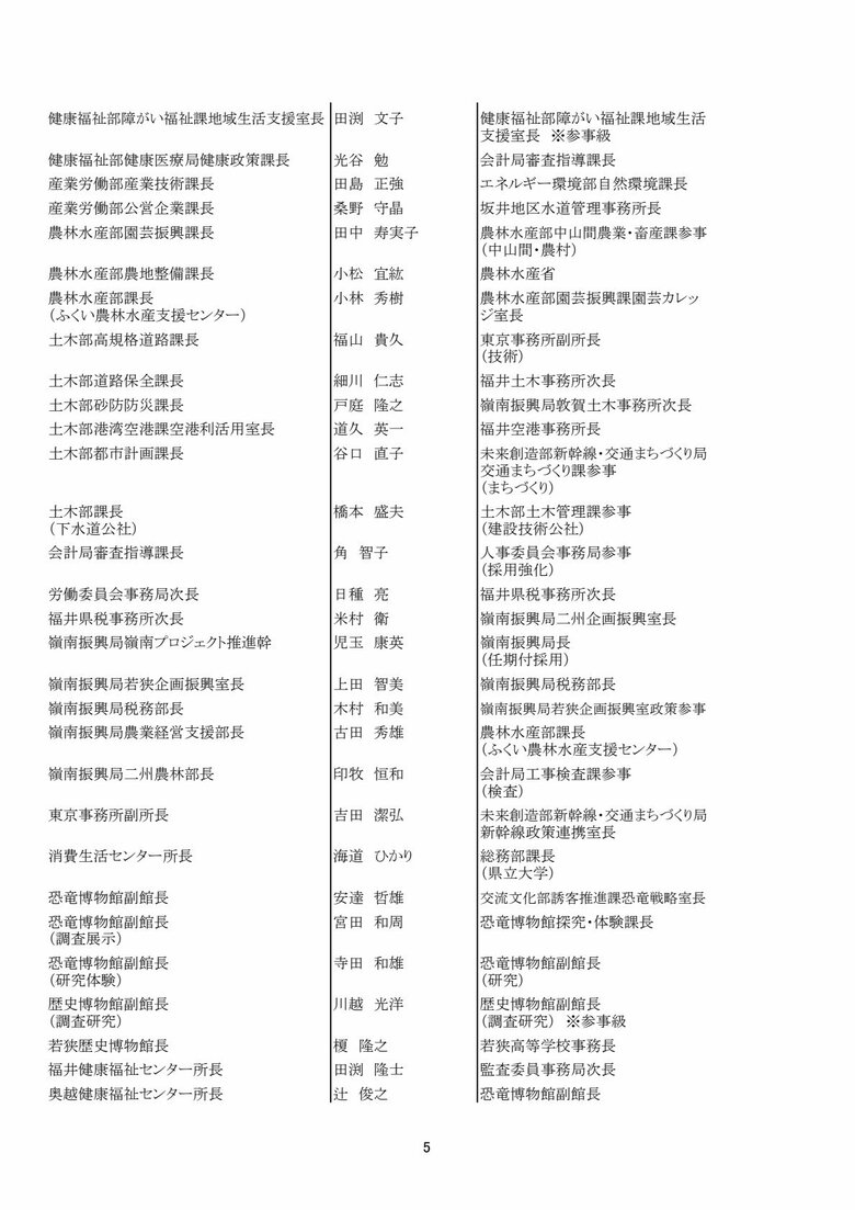 課長級