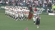 いよいよ開幕　夏の甲子園　日南学園の選手堂々の行進　初戦は8月10日明徳義塾と対戦