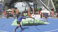 馬瓜エブリンさんも体験…アジア大会の正式種目「テックボール」の体験イベント サッカー×卓球の新スポーツ