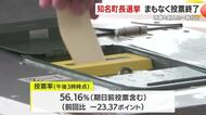 沖永良部島　知名町長選挙投票締め切られる・鹿児島