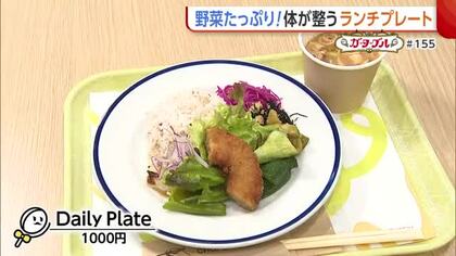 県庁で味わえる“野菜”たっぷりのランチプレート！“車麩”使用したタレカツはまるでお肉！？味噌汁にもこだわり「無理なく健康に」【新潟市中央区】#新潟グルメ