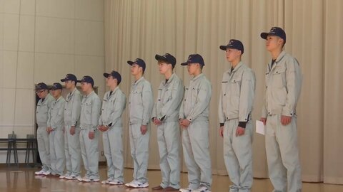 ハワイ沖での実習へ壮行式　宮古水産が実習船「りあす丸」で航海　岩手県宮古市